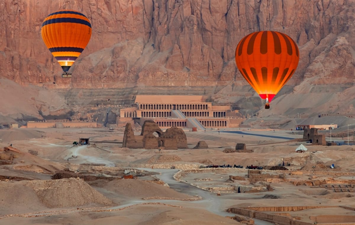 Hot Air Balloon Ride Over Luxor's Ancient Landscapes
