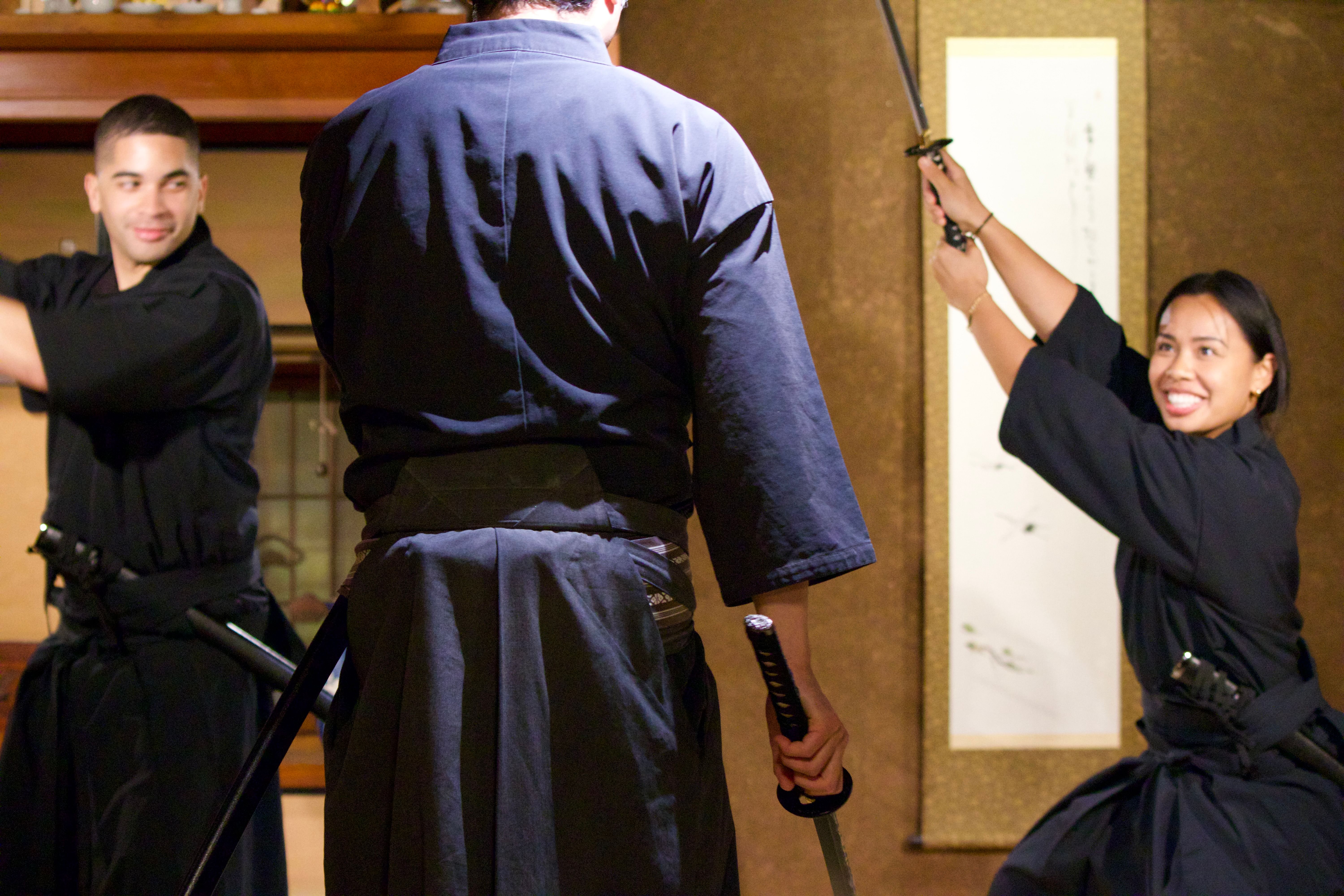 Authentic samurai experience with real actors（侍体験）