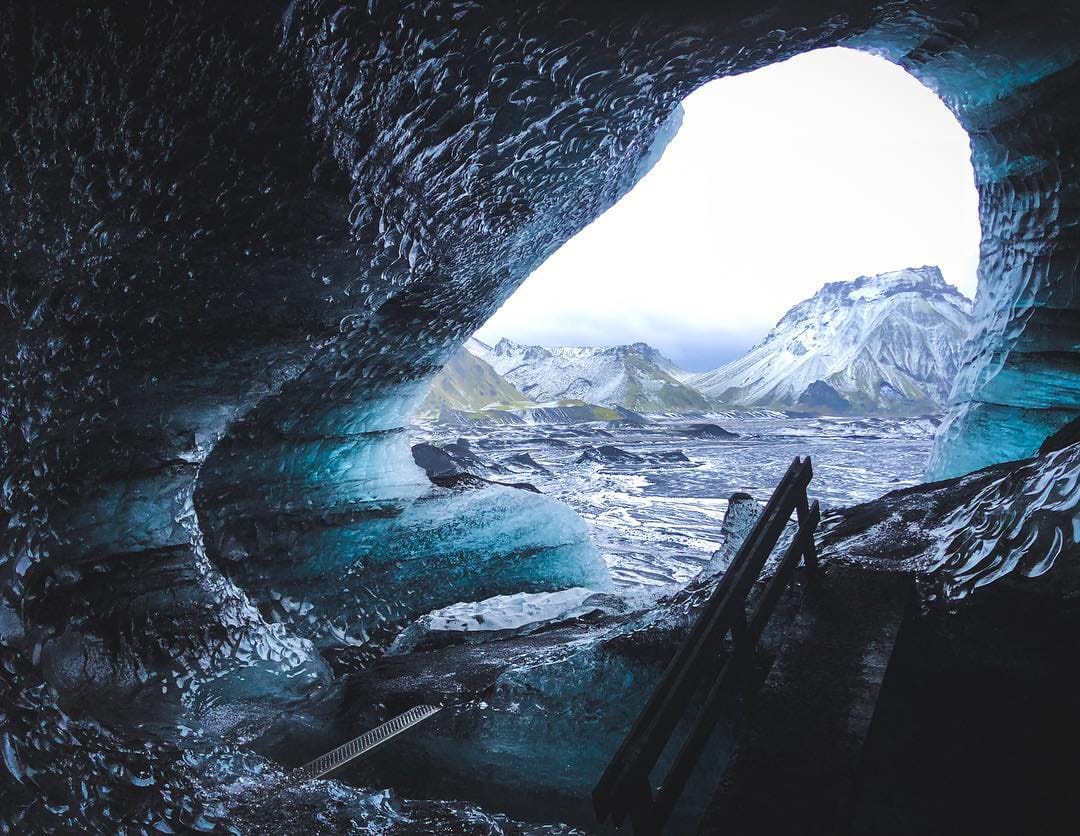Ice Cave by Katla Volcano 3