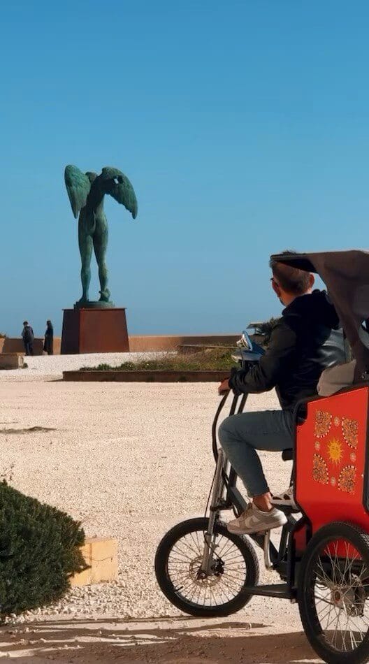 Ikaria sculpture in Ortigia