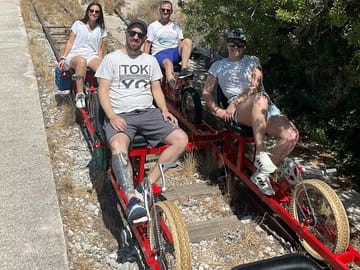 Adventure Tour with Rail Biking and Kayaking near Athens