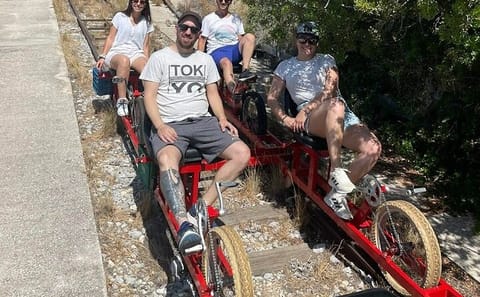 Adventure Tour with Rail Biking and Kayaking near Athens