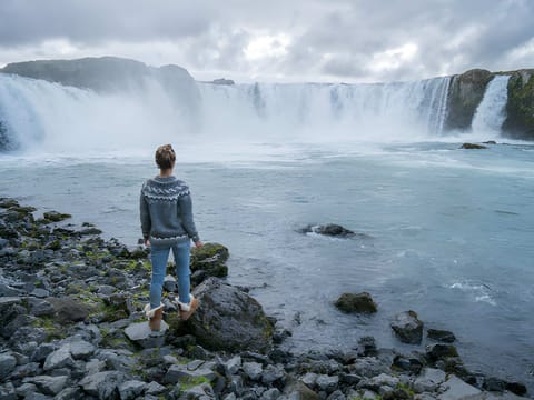 Akureyri Port: Small Group Godafoss Waterfall and Laufas Turf House Tour