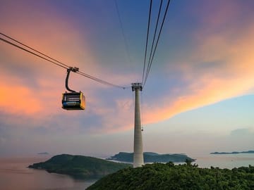 Experience longest cable car, capturing a whole view of the island