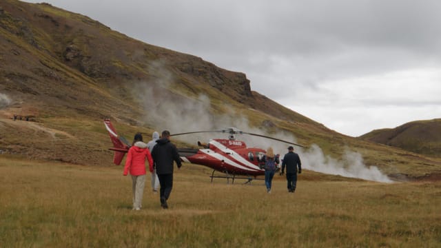 Geothermal Hot Springs Landing Helicopter Tour from Reykjavík