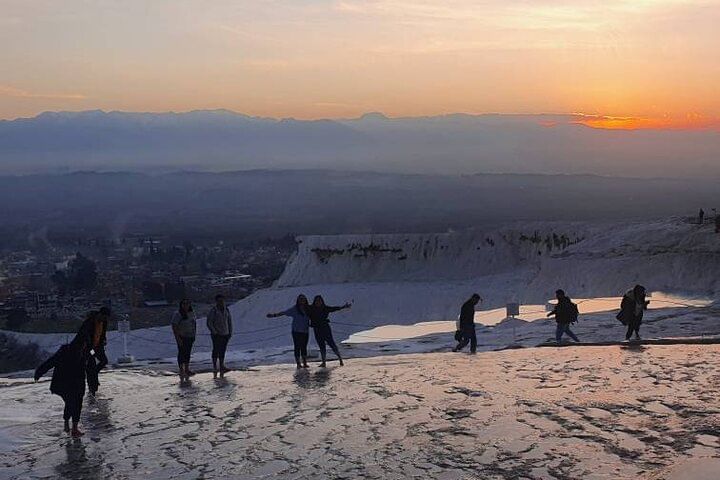Puesta de sol en Pamukkale