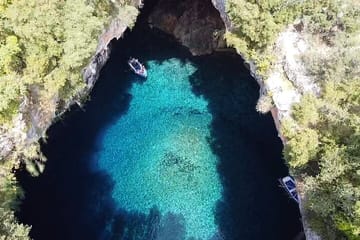 Myrtos Beach Swim and Melissani Cave Boat Tour in Kefalonia