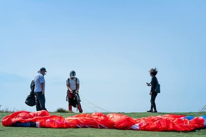 Paragliding Adventure and Atlas Mountains and Desert Day Trip