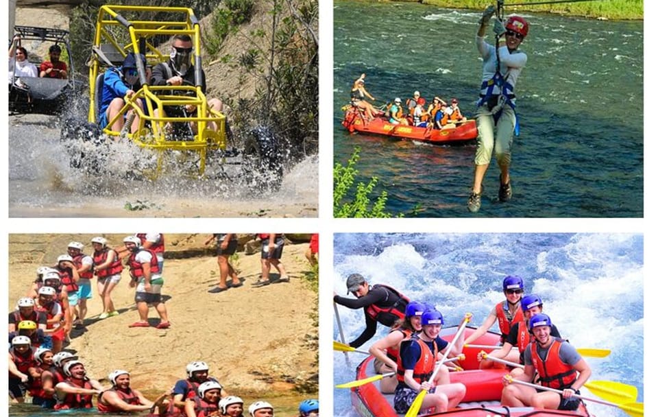 Full Day Rafting, Buggy Safari and Zipline from Side