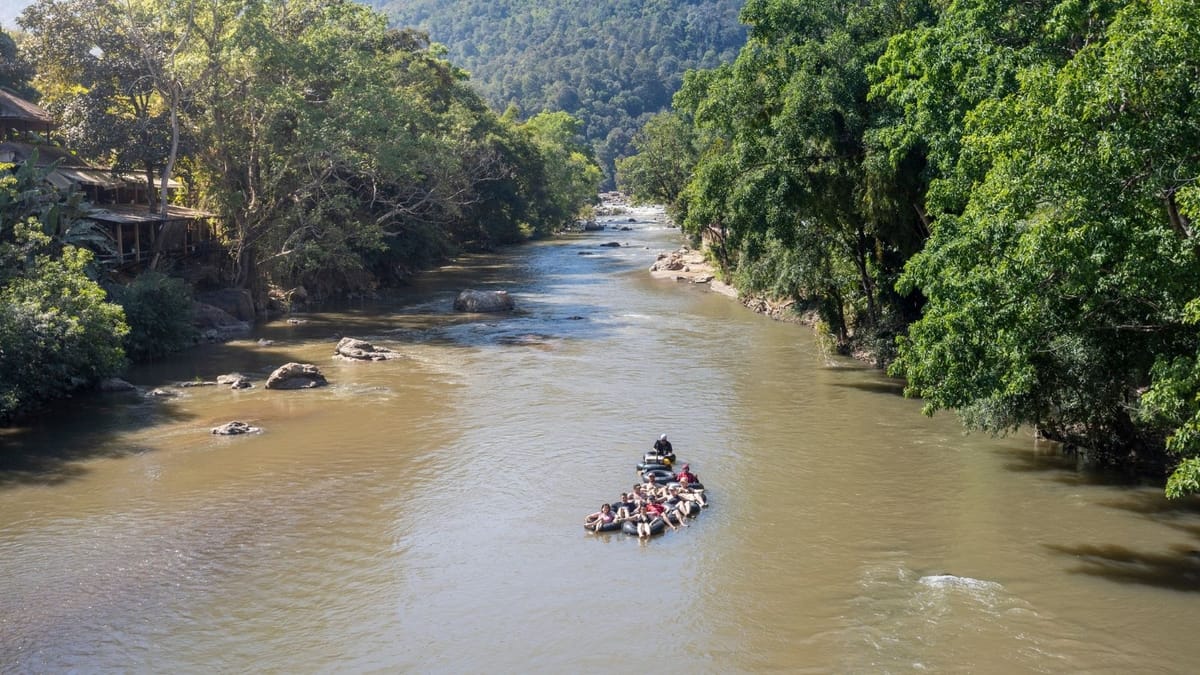 Chiang Mai Half-Day Adventure: River Tubing & Waterfall Slide