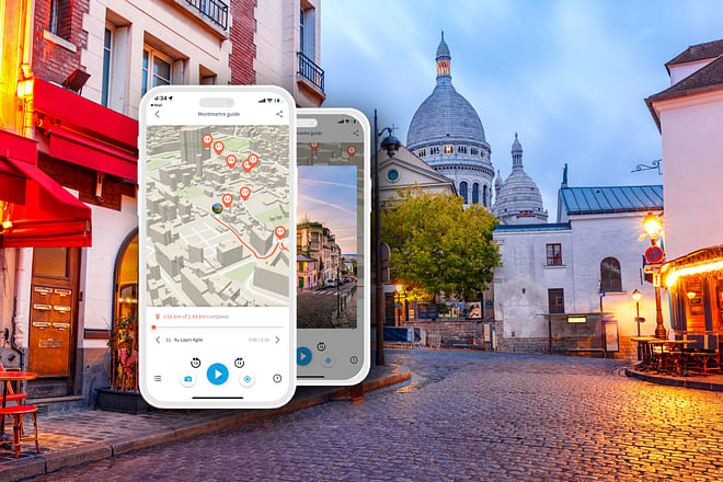 Montmartre, Paris: audio guide app in your smartphone