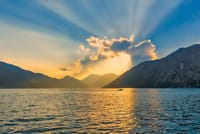 Sunset in Boka Bay