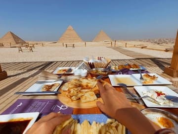 Luxury Giza Pyramids Tour with Breakfast & Camel Ride Experience