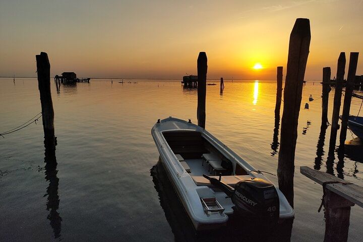 Chioggia : Golden Hour In The Venetian Lagoon By Boat