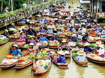 Tha Kha Floating Market Full-Day Tour from Bangkok
