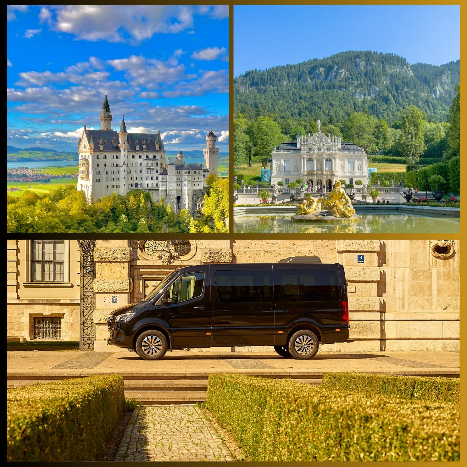 Neuschwanstein castle Tour from munich full day private driver 8 pax