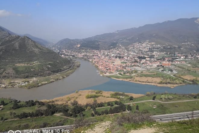 view from Jvari Monastery