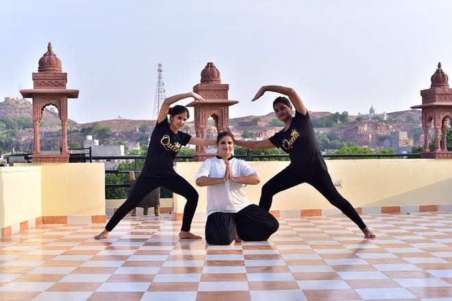 Roof Top Yoga Class in Jee Ri Haveli Hotel