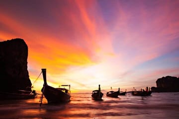 Sunset Dinner Tour of 7 Islands by Longtail Boat in Ao Nang