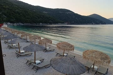 Explore Captain Corelli Beach and Caves in Chaliotata