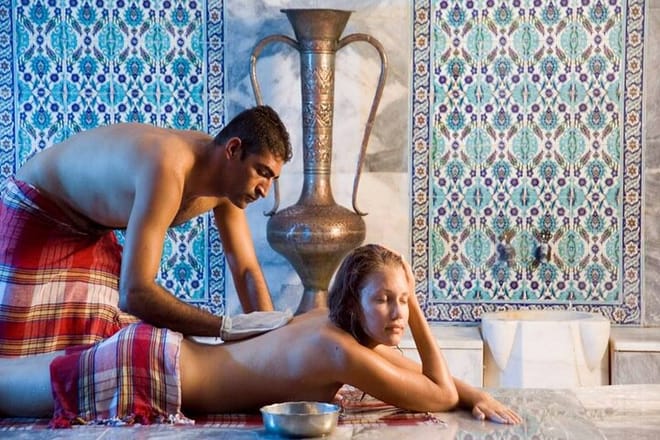 Side Turkish Bath with Full Body Aloe Vera Massage & Transfer photo 5
