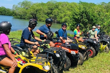 Roatan Best off road ATV, food tasting and beach