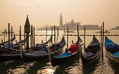 Gondola Ride Through Venice Canals Near St Mark's Square