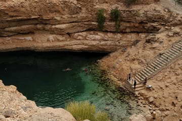 Wadi Shab and Bimmah Sinkhole Adventure Tour in Muscat