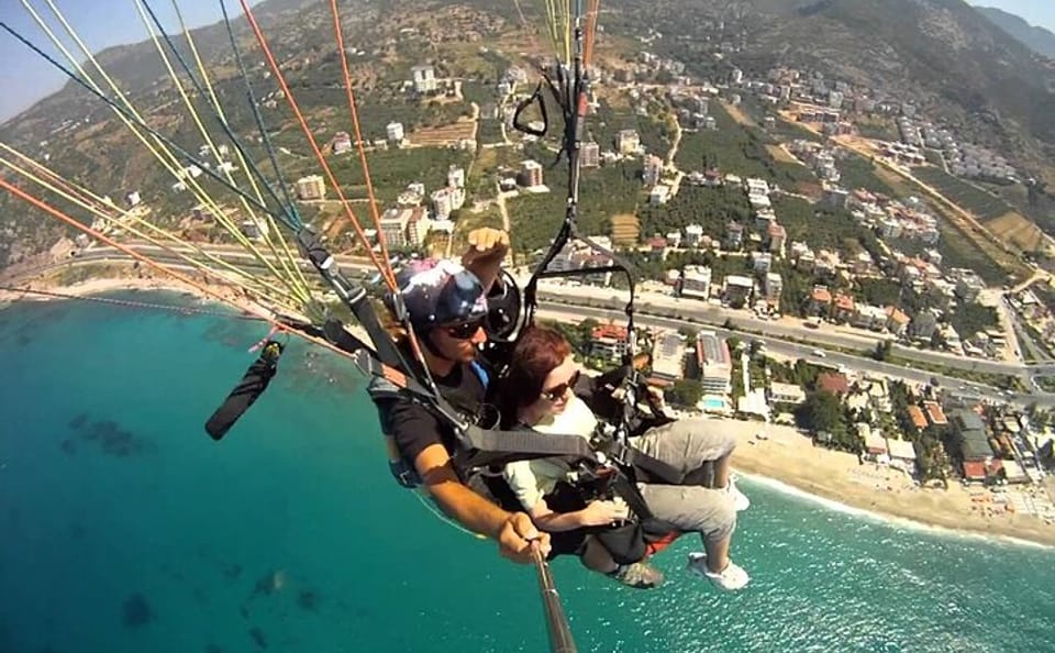 Tandem Paragliding Adventure Over Alanya's Coastline