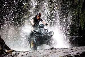 Private Bali ATV Ride waterfall and Thunel best Track