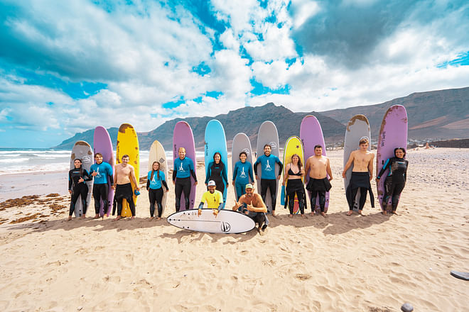 Surfing Class for Groups in Famara (without shuttle service)