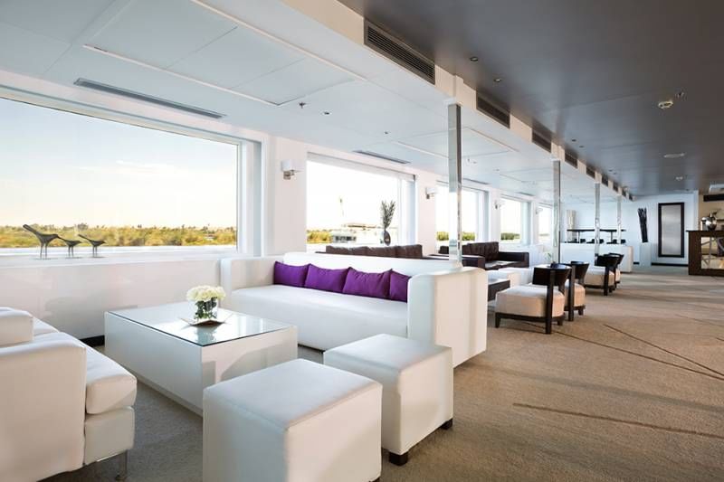 Lounge of farah nile cruise