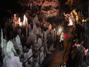 Stunning lava formations inside Raufarhólshellir Cave