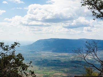 The view of from the top of the mountain temple