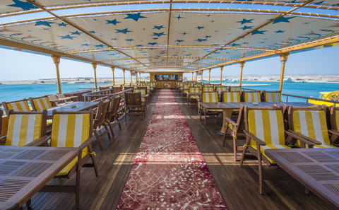 Glass Bottom Boat Tour in Port Ghalib, Marsa Alam