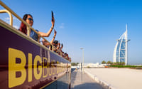 "Take the scenic route and see Dubai in style with the Big Bus Tour – the ultimate way to capture memories."