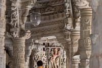 Inside part of Rankpur Temple.