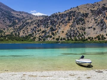 Pedal Boat Tour at Lake Kournas with Rethymno Transfer
