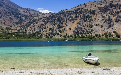 Pedal Boat Tour at Lake Kournas with Rethymno Transfer