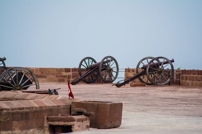 A Top Part of Mehrangarh Fort in Jodhpur