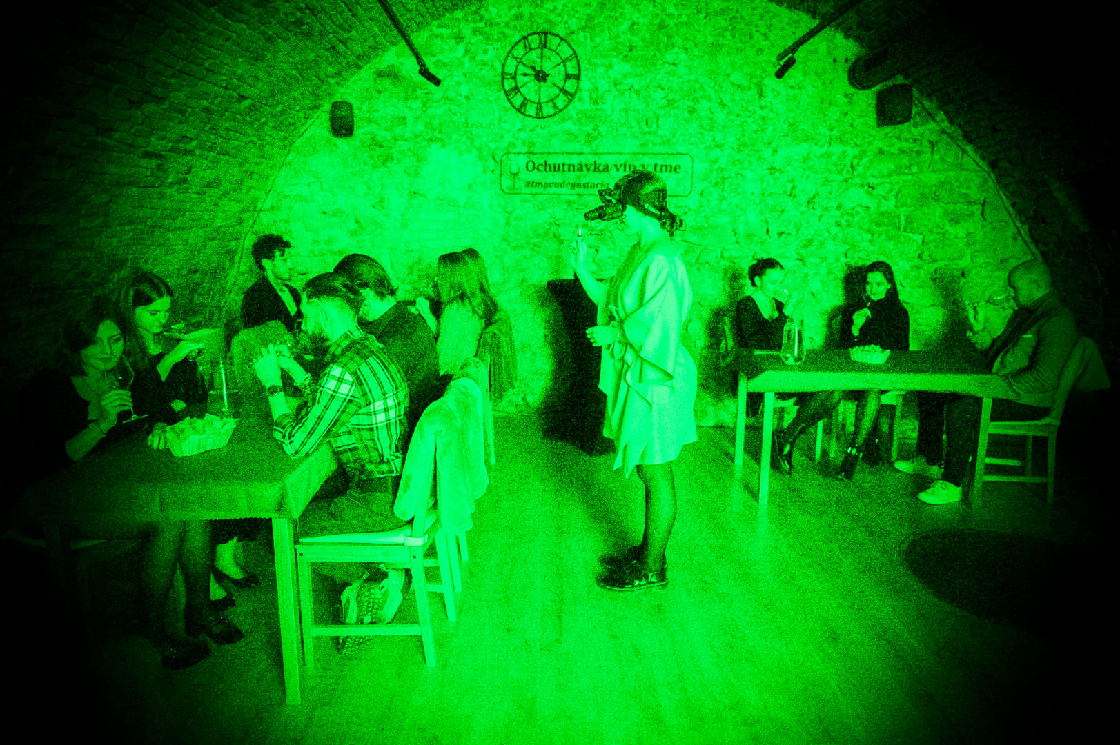 Mystery wine tasting IN THE DARK