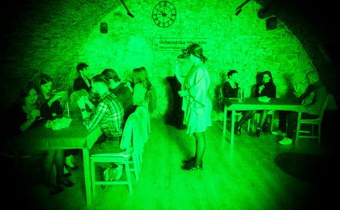 Mystery wine tasting IN THE DARK