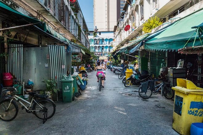 through the backstreets of Bangkok