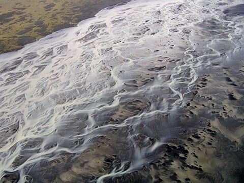 patterns of the river deltas