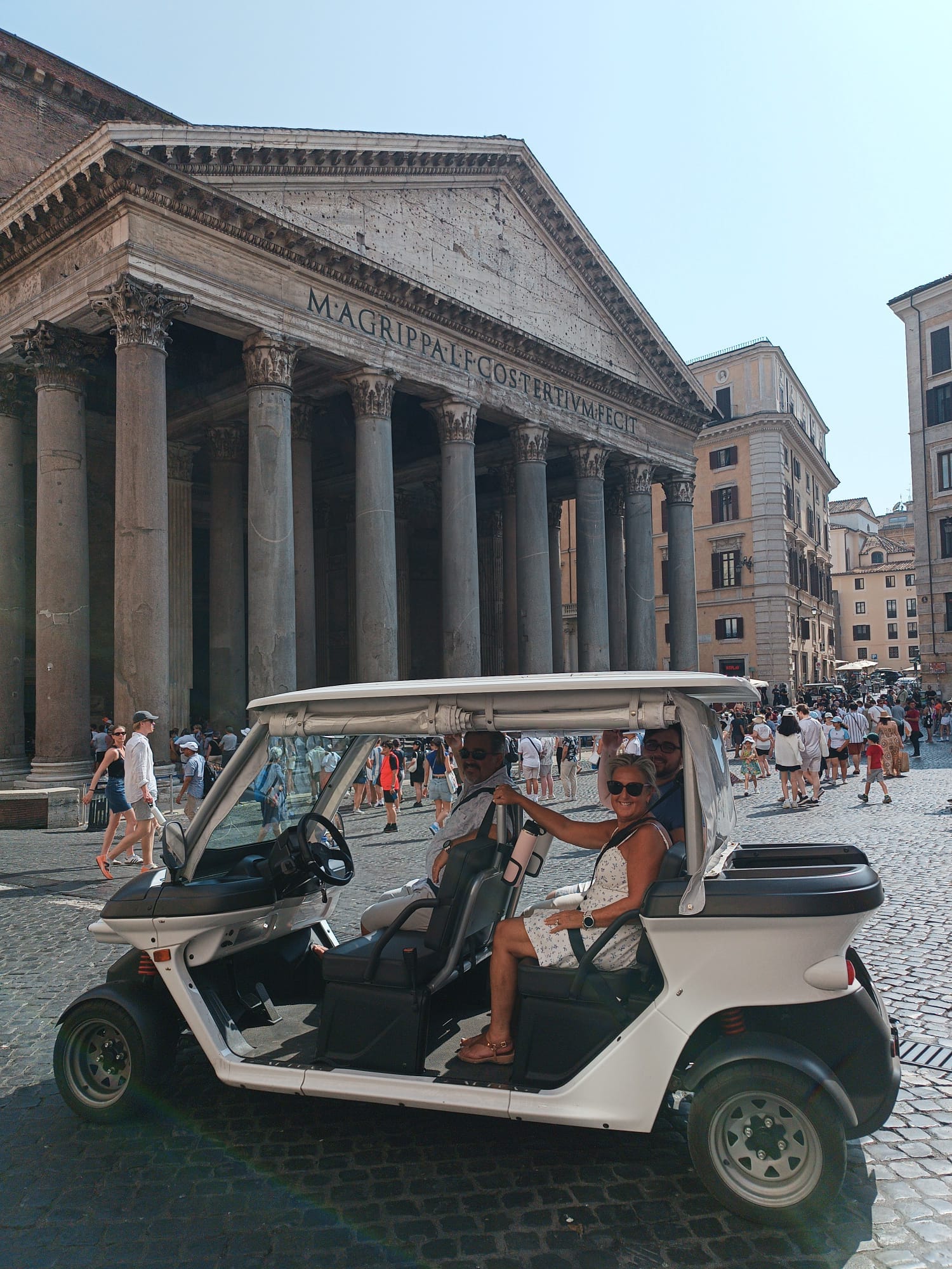 Enjoy Rome in the open air as you glide through the city with unobstructed views and total comfort.