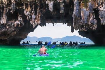 James Bond Twilight Sea Canoe and Glowing Plankton from Phuket
