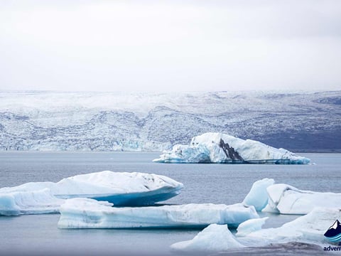 Glacier lagoon in Iceland during 4 day tour Iceland