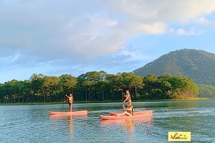 DALAT: Trekking Pinhatt & Sup/Kayaking Tuyen Lam Lake Tour