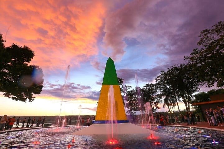 Landmark of the Three Borders - Brazil