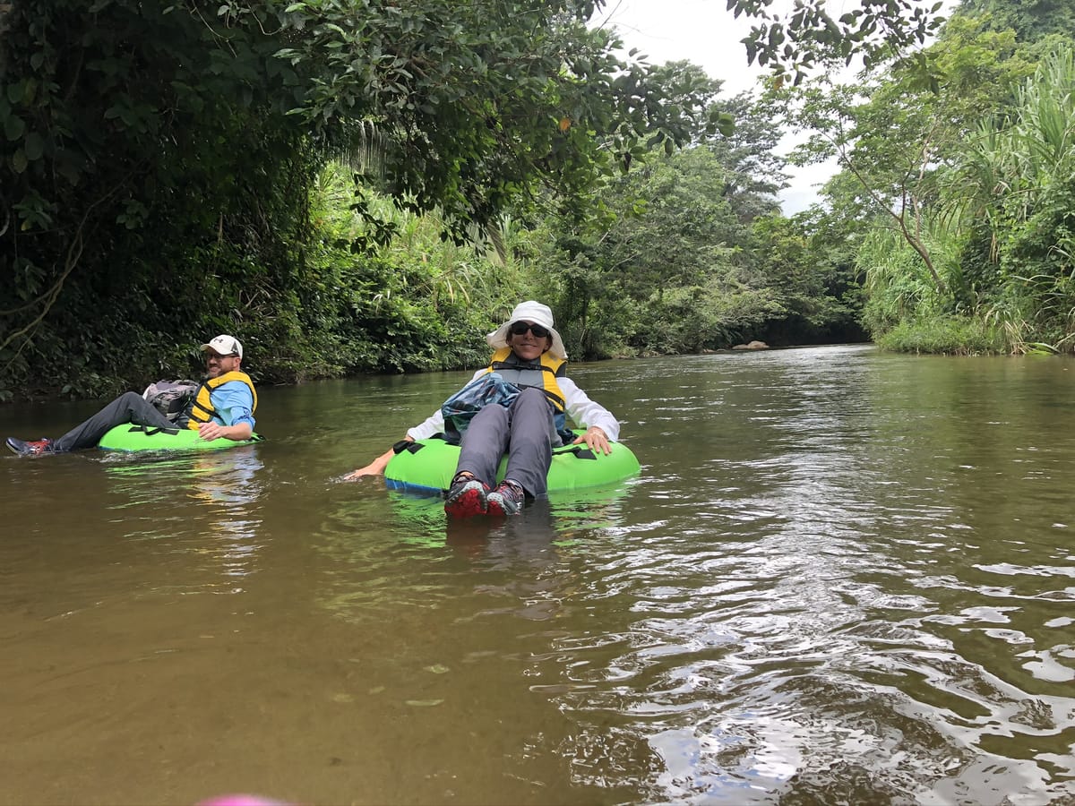 River tubing is a highlight of the Jaguar Preserve.